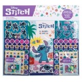 Set Autocolante si Bloc de Desen cu Personaje Lilo &amp; Stitch, 500 buc, CMCLASS