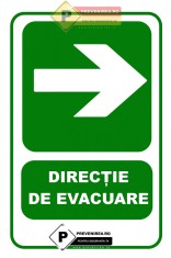 Indicatoare pentru directie de evacuare pentru dreapta foto