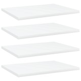 vidaXL Plăci bibliotecă, 4 buc., alb, 40 x 30 x 1,5 cm, PAL 805154