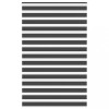 Jaluzea tip zebra neagră lățime țesătură 140,9 cm poliester