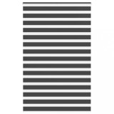 vidaXL Jaluzea tip zebra neagră lățime țesătură 140,9 cm poliester