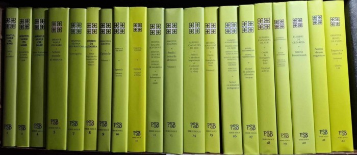 P.S.B-Parinti si scriitori bisericesti-serie noua 20 volume