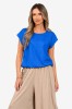 Bluza Dama, Eranthe, Kimono, de in, decolteu rotund, maneca kimono, elastic in talie V413 - L