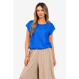 Bluza Dama, Eranthe, Kimono, de in, decolteu rotund, maneca kimono, elastic in talie V413 - S