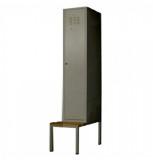 VESTIAR COMPARTIMENTAT METALIC CU 1 USA SI BANCUTA, 400x450x2200 mm (LxlxH), ECO+