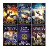 Rick Riordan The Trials of Apollo 6 Books Collection Set (Books 1-5 [PB], Camp Jupiter Classified [HB])