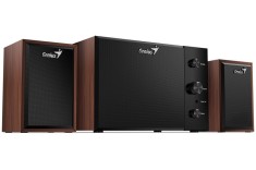 BOXE GENIUS 2.1, RMS: 15W (2 x 3.5W + 1 x 8W), cherry wood, &quot;SW-2.1 350&quot; &quot;31730037400&quot; (timbru verde 11.00 lei)