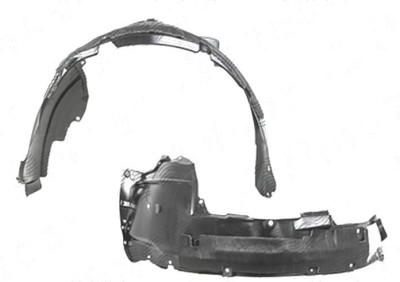 Carenaj aripa interioara, aparatori noroi Honda Crv (Rm), 01.2015-2016, fata, Dreapta, polipropilena (PP/PPE); cu spuma antizgomot foto