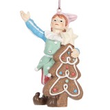 Cumpara ieftin Ornament brad Craciun Elf polirasina multicolora 8x4x11 cm
