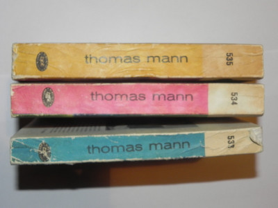 MUNTELE VRAJIT de THOMAS MANN, VOL I-III 1969 foto