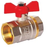 Cumpara ieftin Robinet trecere pentru apa din bronz cu fluture, 1&quot;, Fi + Fi