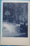 Carte Postala, Castelul Peles, sufrageria, perioada interbelica