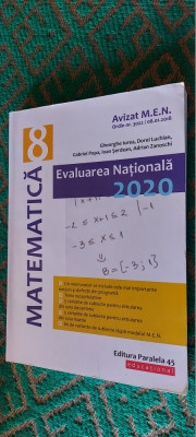 MATEMATICA CLASA A 8 A EVALUARE NATIONALA IUREA LUCHIAN SERDEAN ZANOSCHI foto