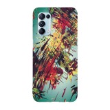 Husa compatibila cu Oppo A72 model Art deco abstract design, Silicon, TPU, Viceversa, Transparent, Carcasa