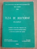 Posibilitati actuale clinice, diagnostice si de tratament in traumatismele abdomino-lombare cu interesarea aparatului urinar-N.