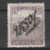 1K50/15 Filler Arato Magyar Kir. Posta - zona Timisoara II 1919, Nestampilat