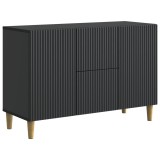 vidaXL Bufet cu sertar Negru 89 x 34,5 x 60 cm Lemn prelucrat 894656