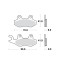 Placute frana MCB582SI Cod Produs: MX_NEW 7872930MA