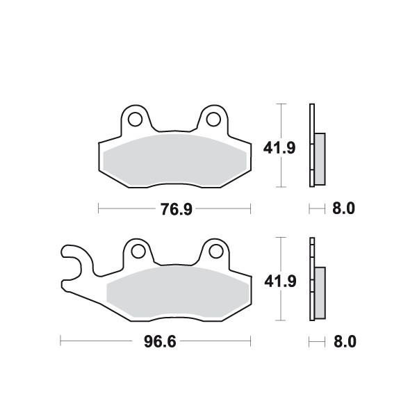 Placute frana MCB582SI Cod Produs: MX_NEW 7872930MA