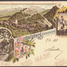 3743 - CISNADIOARA, Sibiu, Litho, Romania - old postcard - used - 1898