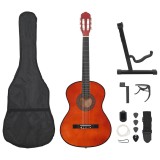 Set de chitară clasică &icirc;ncepători, 12 piese, 4/4 39&quot;