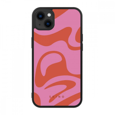 Husa iPhone 14 Plus - Skino Heat Wave, roz foto
