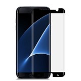 Folie Sticla Curbata Full Cover 3D Samsung Galaxy S7 Edge, 9H, Anti-soc, Neagra