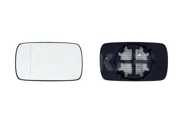 Geam oglinda exterioara BMW 3 (E46) Coupe/Cabrio 05.99-03.03/03.03-09.06, 7 (E65/E66) 09.01-12.04/01.05-10.08; stanga, crom, incalzire, asferica, 511