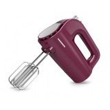 Cumpara ieftin Mixer de mana Heinner, 350 W, 5 viteze, functie Turbo, Argintiu/Burgundy