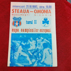 program Steaua - Omonia Nicosia