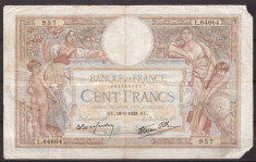 Franta 1939(16-2) - 100 francs, circulata foto