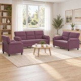 Cumpara ieftin Set de canapea 3 pcs Violet Catifea