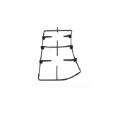 Grătar negru st&acirc;nga pentru plită WHIRLPOOL 482000029081 ARISTON Original