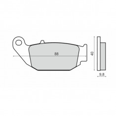 Placute frana sinter Honda Msx 125cc Cod Produs: MX_NEW 225103283RM