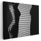Tablou nud femeie spate in fata ferestrei, alb, negru 1439 Tablou canvas pe panza CU RAMA 60x80 cm