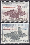 DB1 Expeditia Antarctica Caini 1957 Belgia 2 v. MNH, Nestampilat