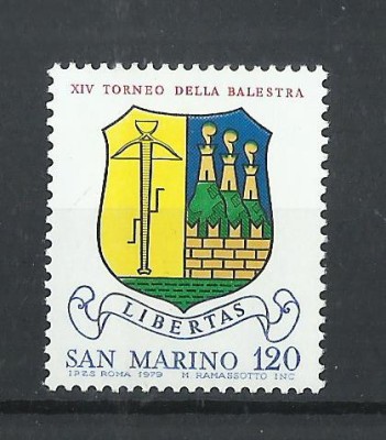 TSV$ - 1979 MICHEL 1180 SAN MARINO MNH/** LUX foto