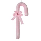 Cumpara ieftin Set 3 ornamente brad Acadele plastic roz alb 17x5x45 cm