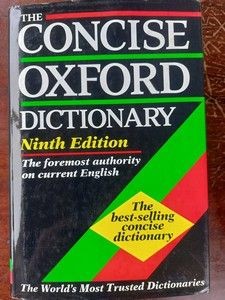The Concise Oxford Dictionary (ed. IX) foto