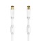 Cablu coaxial Hama 205249, tata-mama, 7.5 metri, alb, 100dB