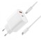 Incarcator Retea 30W PD Dual USB, Fast charge XO L116, cu cablu USB-C - USB-C, Alb
