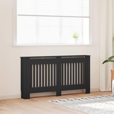 vidaXL Capac pentru radiator 2 pcs Negru 152 x 19 x 81.5 cm 3403232 foto