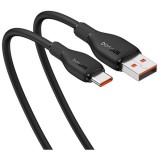 CABLU alimentare si date Baseus Pudding, Fast Charging Data Cable pt. smartphone, USB la USB Type-C 100W, 2m, negru &quot;P10355703111-01&quot; (timbru verde 0.