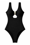 Costum de baie &icirc;ntreg - Include corset modelator pentru subțierea taliei - Negru - Black, M