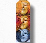 Tablou pictat manual 3 Faces Buddha Tip 2, L