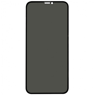 Folie sticla protectie ecran Privacy 5D Full Glue margini negre pentru Apple iPhone 11 Pro Max, XS Max foto