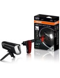 Set de lumini pentru biciclete, fata si spate, luminozitate pana la 50m, Osram LEDsBIKE RACE 50Set