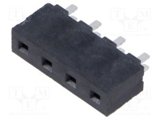 Conector siruri pini soclu tata 4 PIN 5,08mm THT 1x4 SAMTEC foto