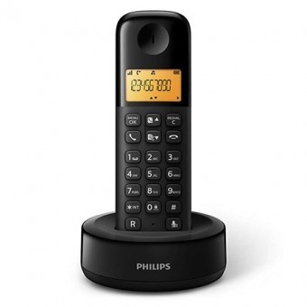 Telefon dect d1601 negru philips foto