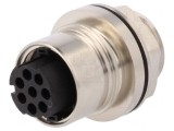 Conector Circular Soclu Mamă 8 PIN 10A Alamă